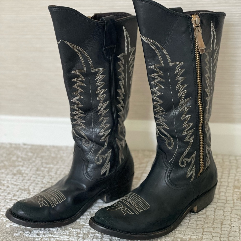 Golden Goose black cowboy boots